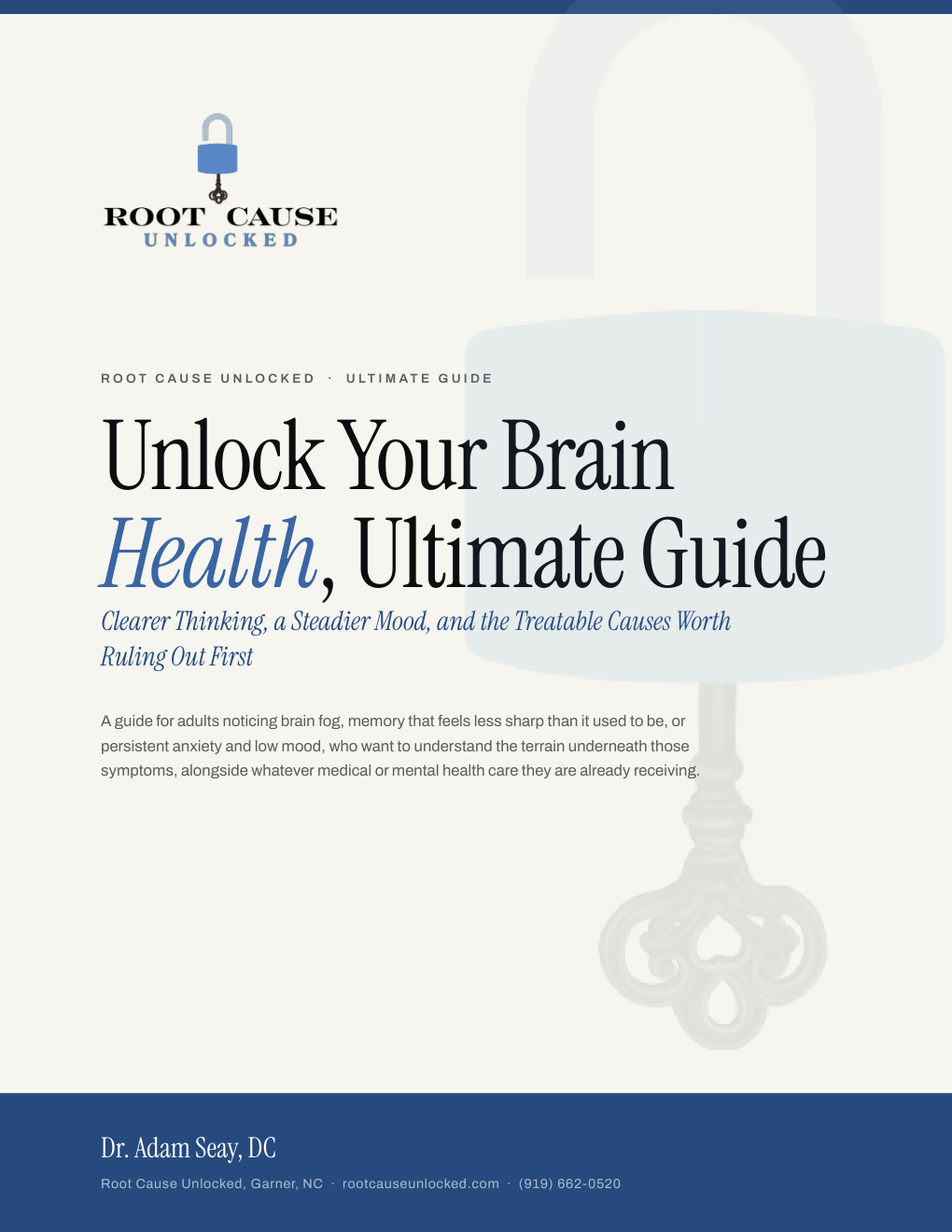 Cover of Unlock Your Brain Health, Ultimate Guide