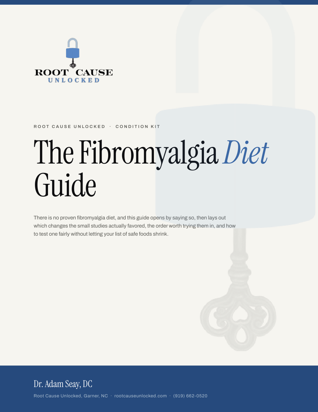 Cover of The Fibromyalgia Diet Guide