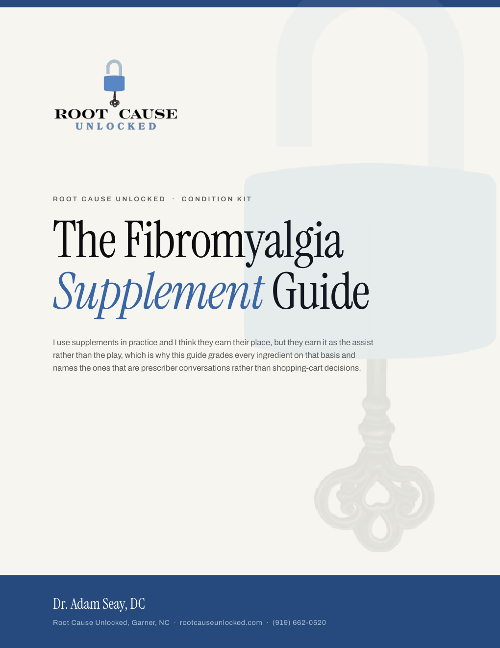 Cover of The Fibromyalgia Supplement Guide