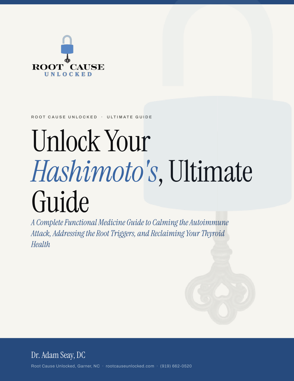 Cover of Unlock Your Hashimoto's, Ultimate Guide