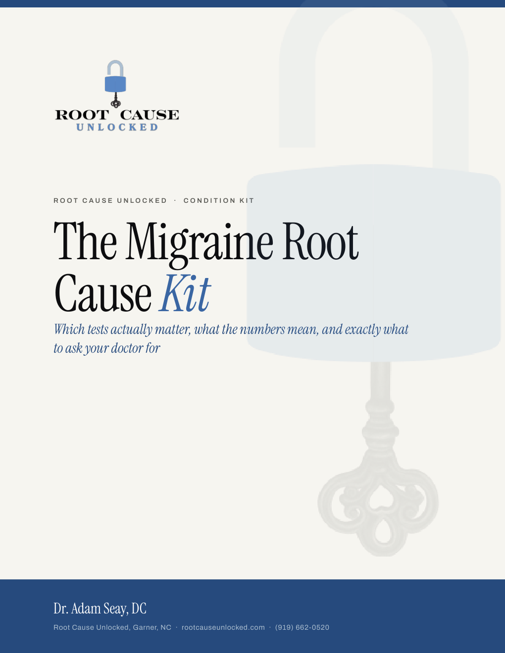 Cover of The Migraine Root Cause Kit