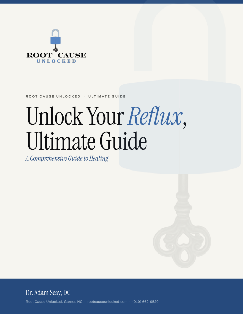 Cover of Unlock Your Reflux, Ultimate Guide